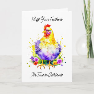 Tarjeta Funny Chicken Puns Birthday