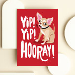 Tarjeta Funny Chihuahua Birthday<br><div class="desc">Graciosa tarjeta de cumpleaños con un chihuahua tonto. El humor alegrará el día de tu novio,  novia,  esposo,  esposa o amigo. Perfecto para los amantes de los perros y los animales.</div>