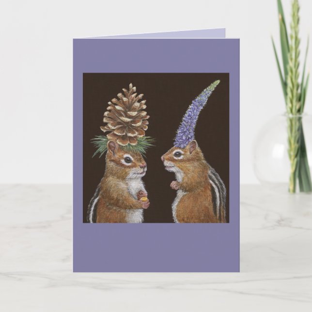 Tarjeta Funny chipmunk card (Anverso)