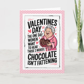 Tarjeta Funny Chocolate Valentine Humor