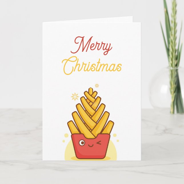 Tarjeta Funny Christmas Card  Folded Greeting Card (Anverso)