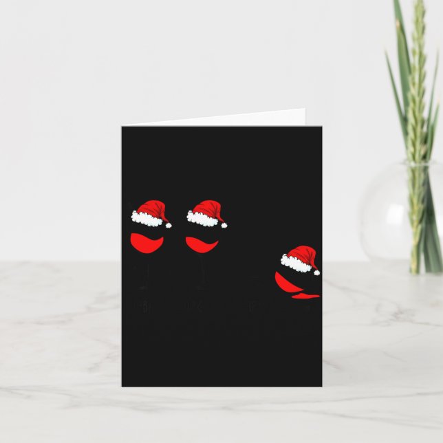 Tarjeta Funny Christmas Drink Drank Drunk Xmas Holiday  (Anverso)