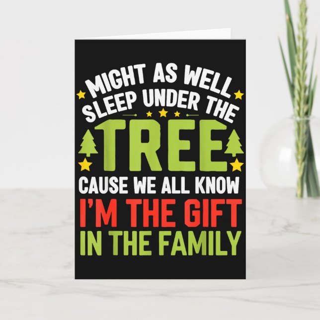 Tarjeta Funny Christmas Kids Mens Christmas Pajamas Women  (Anverso)