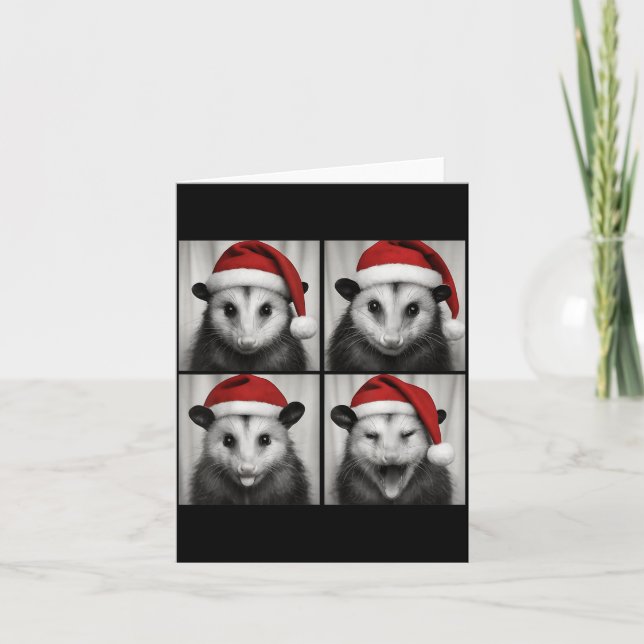 Tarjeta Funny Christmas Ossum Santa Photo Booth  (Anverso)