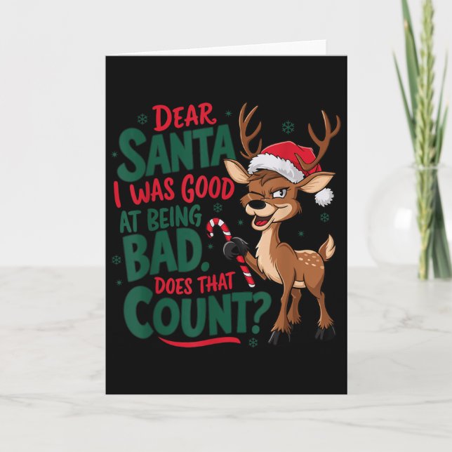 Tarjeta Funny Christmas Quote  (Anverso)