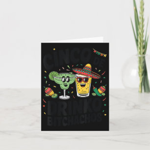 Tarjeta Funny Cinco De Drinko Achos Margirita Tequila Muje