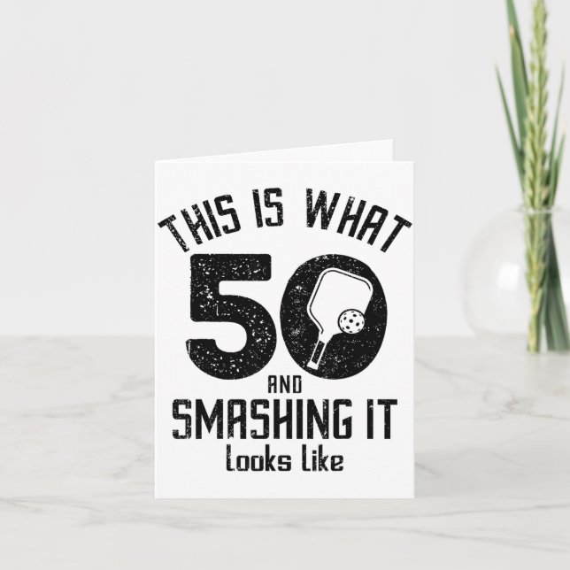 Tarjeta Funny Ckleball 50th Birthday 50 Years Old Love Ckl (Anverso)