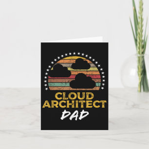 Tarjeta Funny Cloud Architect Dad, Data Center Tech Quote