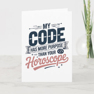 Tarjeta Funny Coding Quote AI Programmer Design