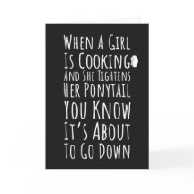 Funny Cooking Cards For Her For Teen Girls Women