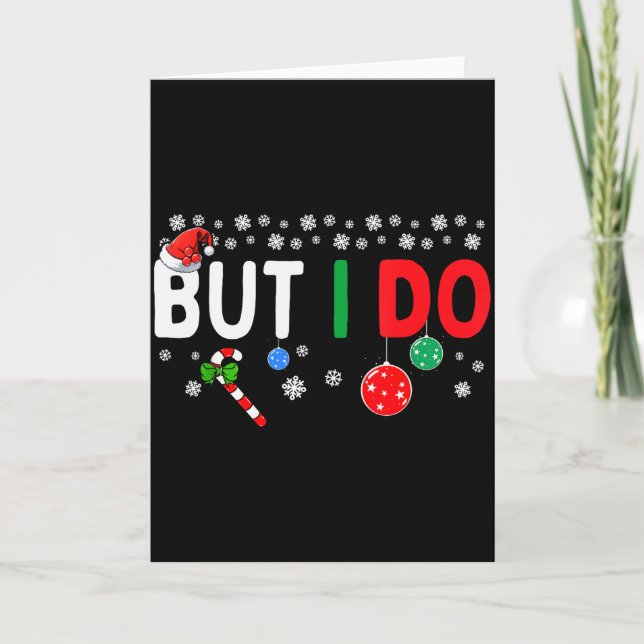 Tarjeta Funny Couples I Don't Do Matching Christmas Outfit (Anverso)