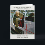 TARJETA FUNNY CRASH TEST DUMMY FOTO CUMPLEAÑOS<br><div class="desc">Una foto lo dice todo.  ¿Cuántas cosas estúpidas hicimos cuando éramos jóvenes con nuestros amigos?    Esto hará una gran carta para uno de sus mejores amigos.  Traigan de vuelta los recuerdos.  Disfruta y gracias por buscar.</div>