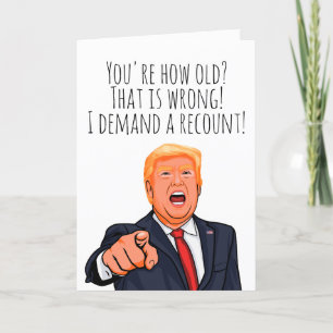 Tarjeta Funny Cumpleaños de Donald Trump