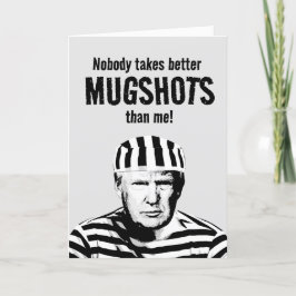 Tarjeta Funny Cumpleaños de Donald Trump Mugshot