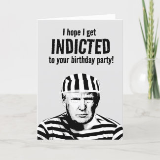 Tarjeta Funny Cumpleaños de Donald Trump Mugshot