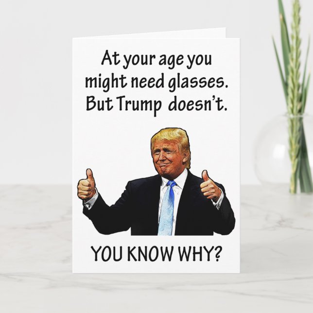 Tarjeta Funny Cumpleaños de las Elecciones Trump 2020 (Anverso)
