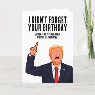 Tarjeta Funny Cumpleaños de Trump