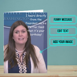 Tarjeta Funny Cumpleaños del Secretario de Prensa de la Ca