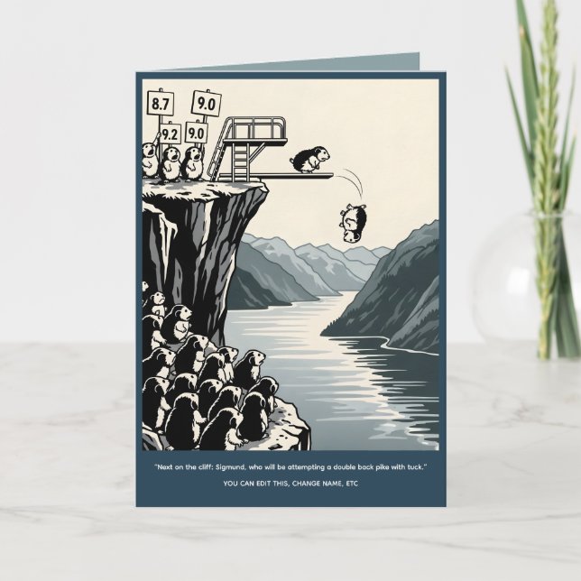 Tarjeta Funny customizable Birthday (Anverso)