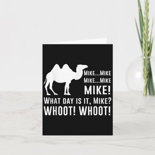 Tarjeta Funny Cute Camel Quotes About Hump Day Funny Quote (Anverso)