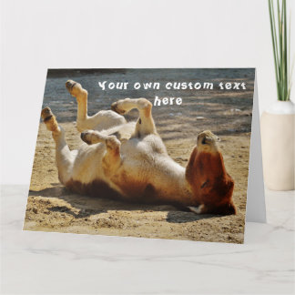 Tarjeta Funny Cute Cheeky Personalizado Donkey Feliz cumpl