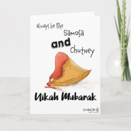 Tarjeta Funny Cute Nikah Mubarak Card