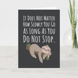 Tarjeta Funny Cute Sloth Cards Jungle Wild Animal Safari
