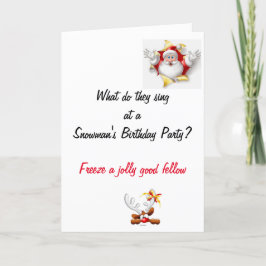 Tarjeta Funny Dad Chiste Navidades Card