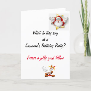 Tarjeta Funny Dad Chiste Navidades Card