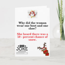Tarjeta Funny Dad Chiste Navidades Card