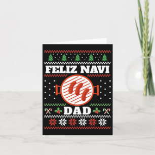 Tarjeta Funny Dad Navidades Bbq Feliz Navi Dad Uggly