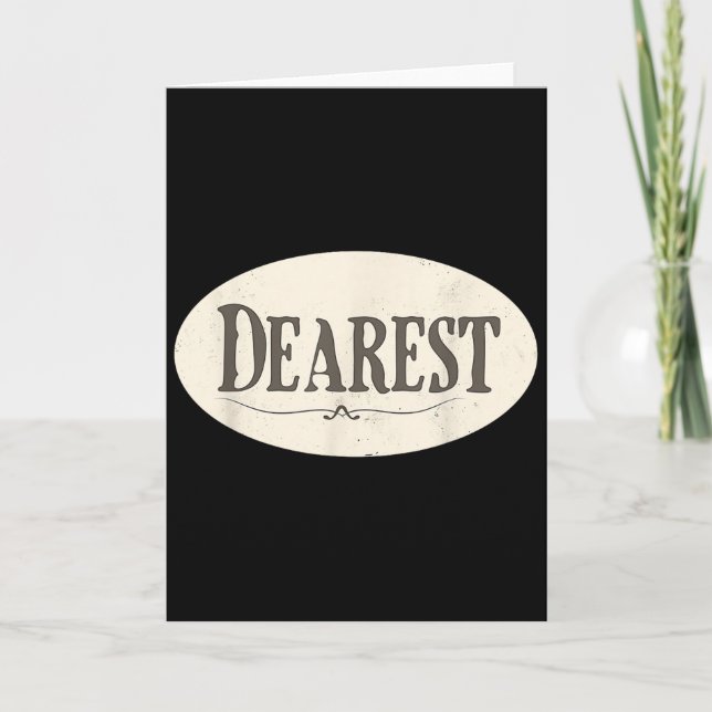 Tarjeta Funny Dearest Costume  (Anverso)