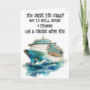 Tarjeta Funny Día de San Valentín de drama de cruceros de