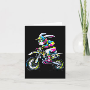 Tarjeta Funny Dirt Bike Player Jóvenes Jóvenes Jóvenes Fem