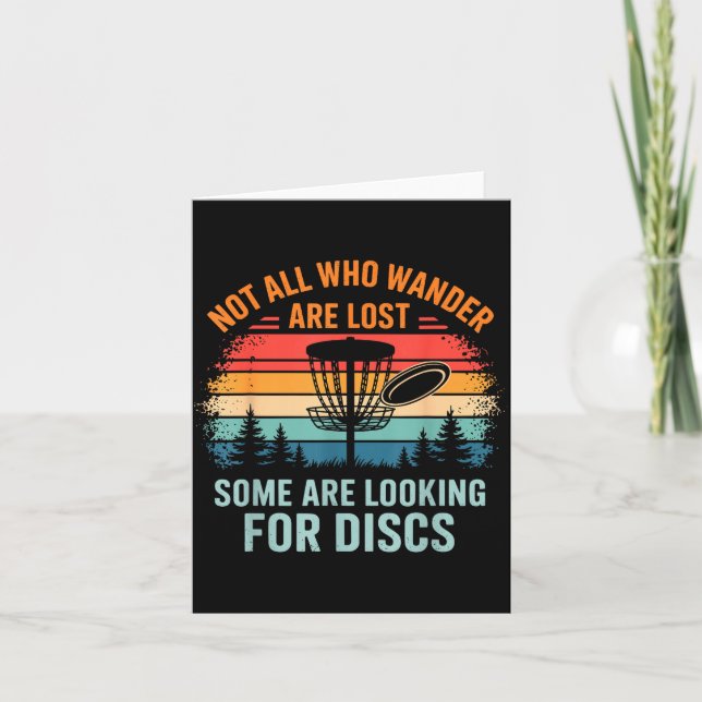 Tarjeta Funny Disc Golf Art For Men Women Disc Golfer Play (Anverso)