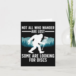 Tarjeta Funny Disk Golf Para Hombres Mujeres Bigfoot Baske