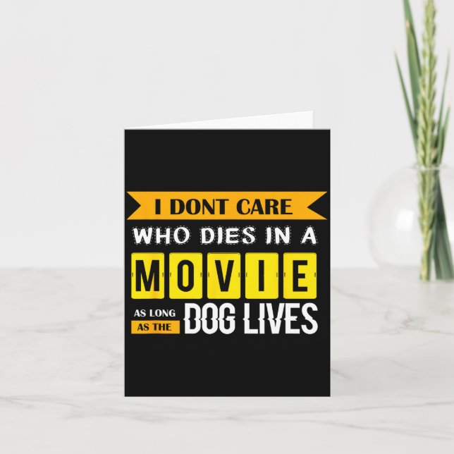 Tarjeta Funny Dog &amp; Puppy Lover Shirts I Don't Care Wh (Anverso)