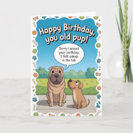 Tarjeta Funny Dog Belthday Birthday