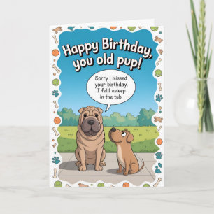 Tarjeta Funny Dog Belthday Birthday