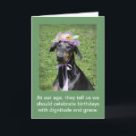 Tarjeta Funny dog Birthday Card<br><div class="desc">Personalizar el color del borde y las leyendas,  si quieres.</div>