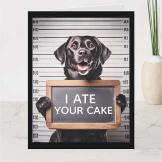 TARJETA FUNNY DOG BRTHDAY MUGSHOT GREETING CARD