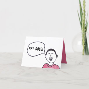 Tarjeta Funny Dog Caller Happy Birday Card