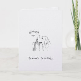 Tarjeta Funny Dog Lover Season's Greetings Christmas