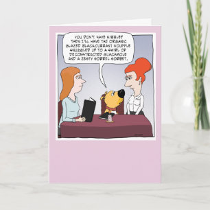 Tarjeta Funny Dog Pedidos Fancy Fethday Cumpleaños