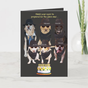 Tarjeta Funny Dogs Fire Hazard Cumpleaños