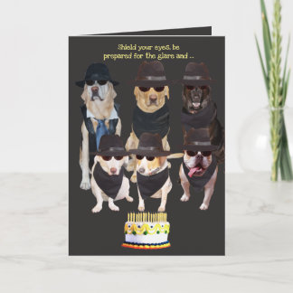 Tarjeta Funny Dogs Fire Hazard Cumpleaños