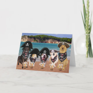 Tarjeta Funny Dogs September 19th Birthday