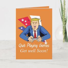 Tarjeta Funny Donald Trump consigue una buena carta para m