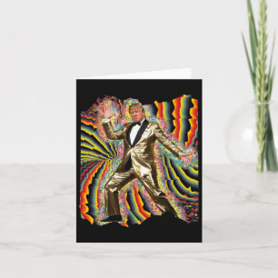 Tarjeta Funny Donald Trump Disco Dancing 60's Presi de los
