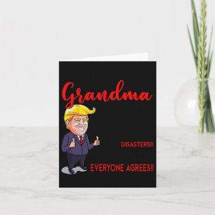 Tarjeta Funny Donald Trump, eres una gran abuela